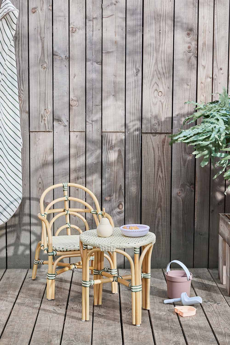 Momi Mini Outdoor Chair - Vanilla/ Olive