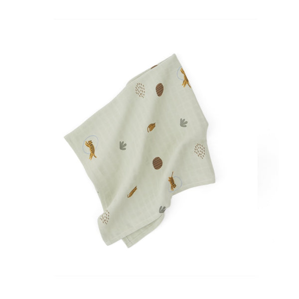 Muslin Square Tiger 3 Pcs Pack Green