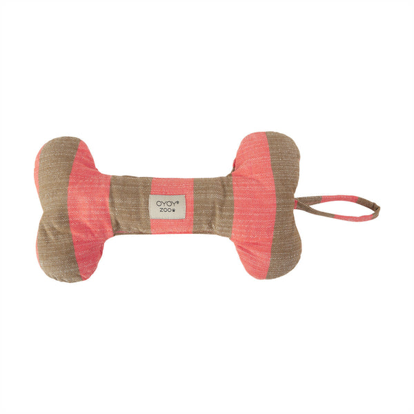 Ashi Dog Toy - Cherry Red/Taupe