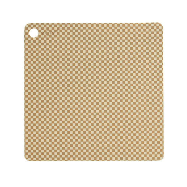 Placemat Checker - Pack of 2 - Vanilla