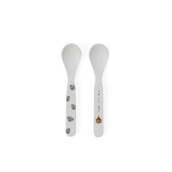 Hathi Bamboo Spoon Set in Offwhite