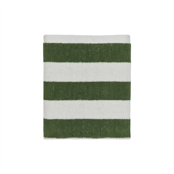 Green clearance striped towels