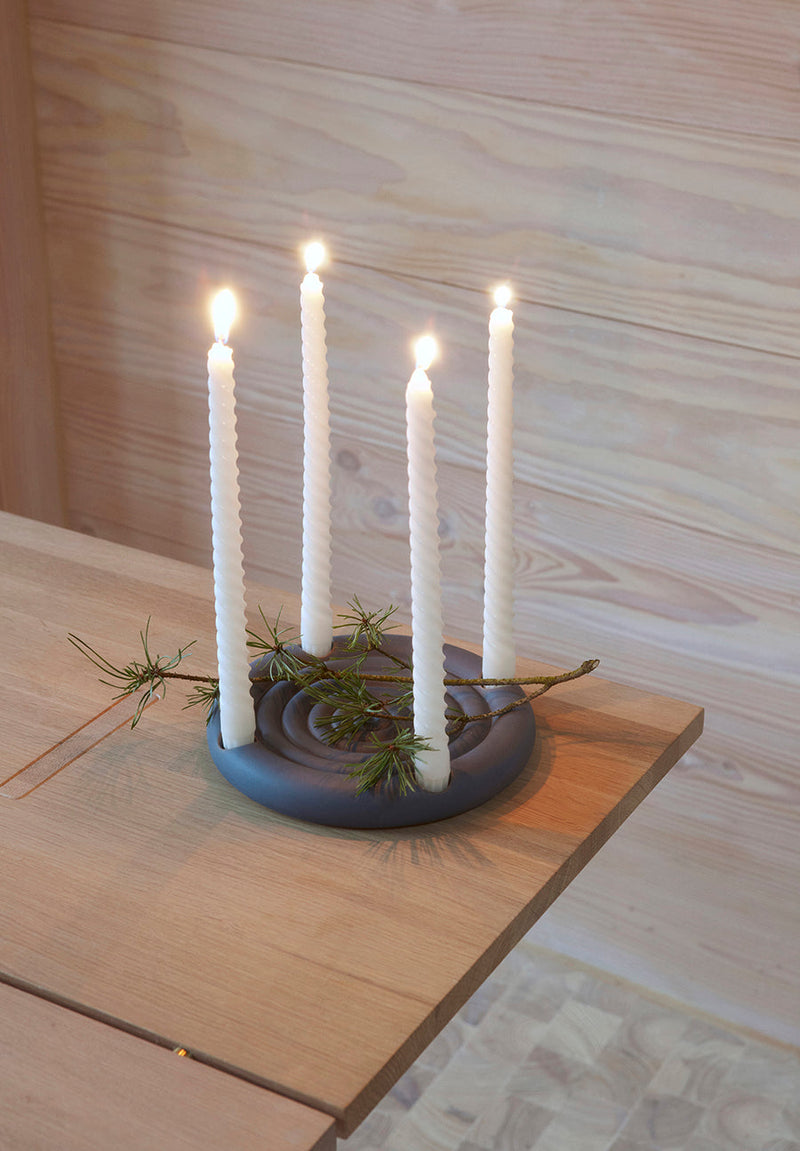 Savi Advent Candleholder - Midnight Blue