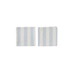 Striped Napkin - Pack of 2 - Ice Blue