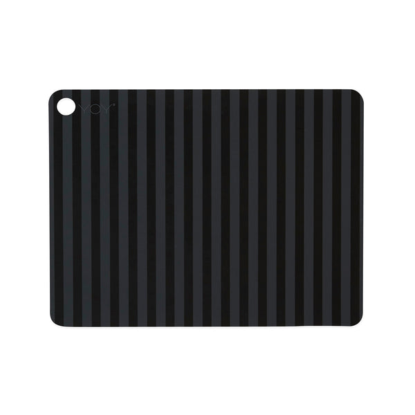 Placemat Stripe - 2 Pcs/Pack - Anthracite