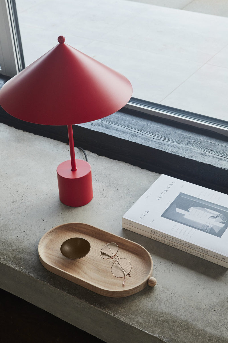 Kasa Table Lamp - Cherry Red