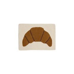 Croissant Tufted Miniature Rug / Wallhanger