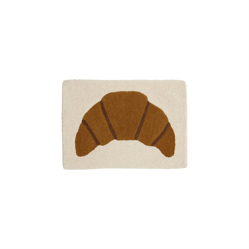 Croissant Tufted Miniature Rug / Wallhanger