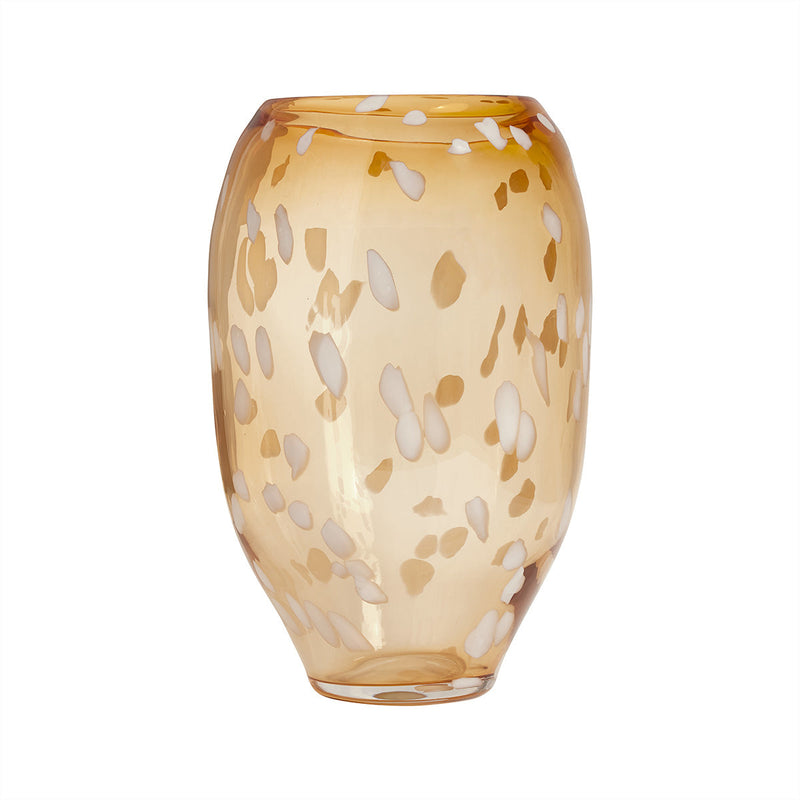 Jali Large Vase in Amber