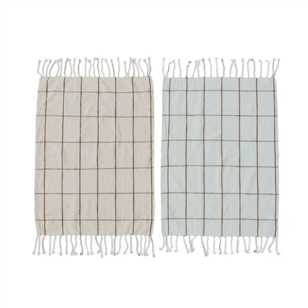 Pack of Two Textured Grey Tea Towels