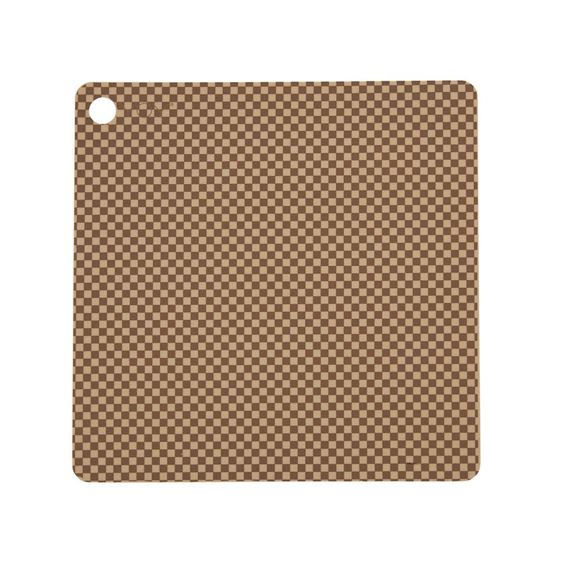 Placemat Checker - Pack of 2 - Camel