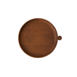 Inka Wood Tray Round - Small - Dark –