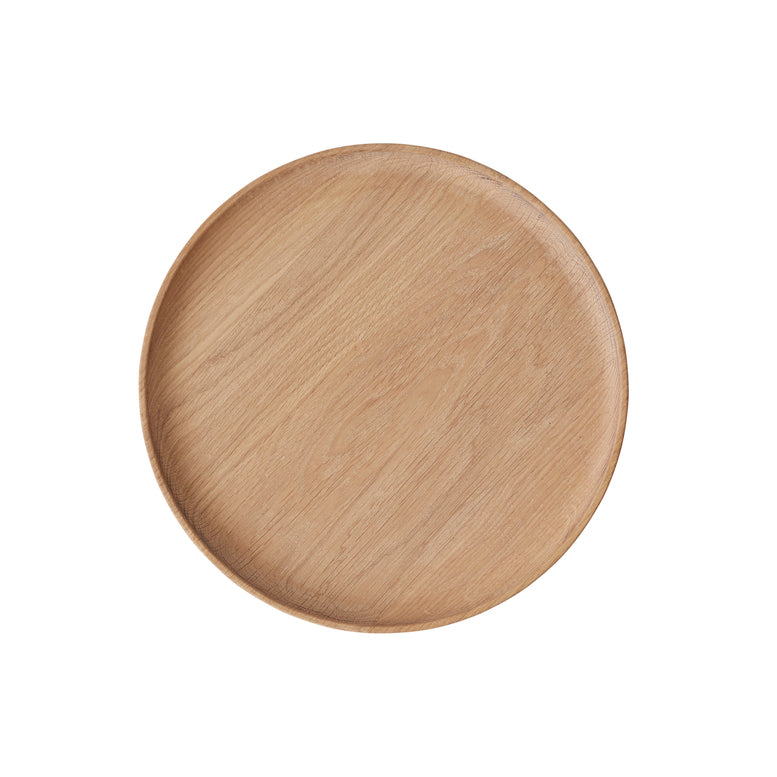 Inka Wood Tray Round Large Nature –