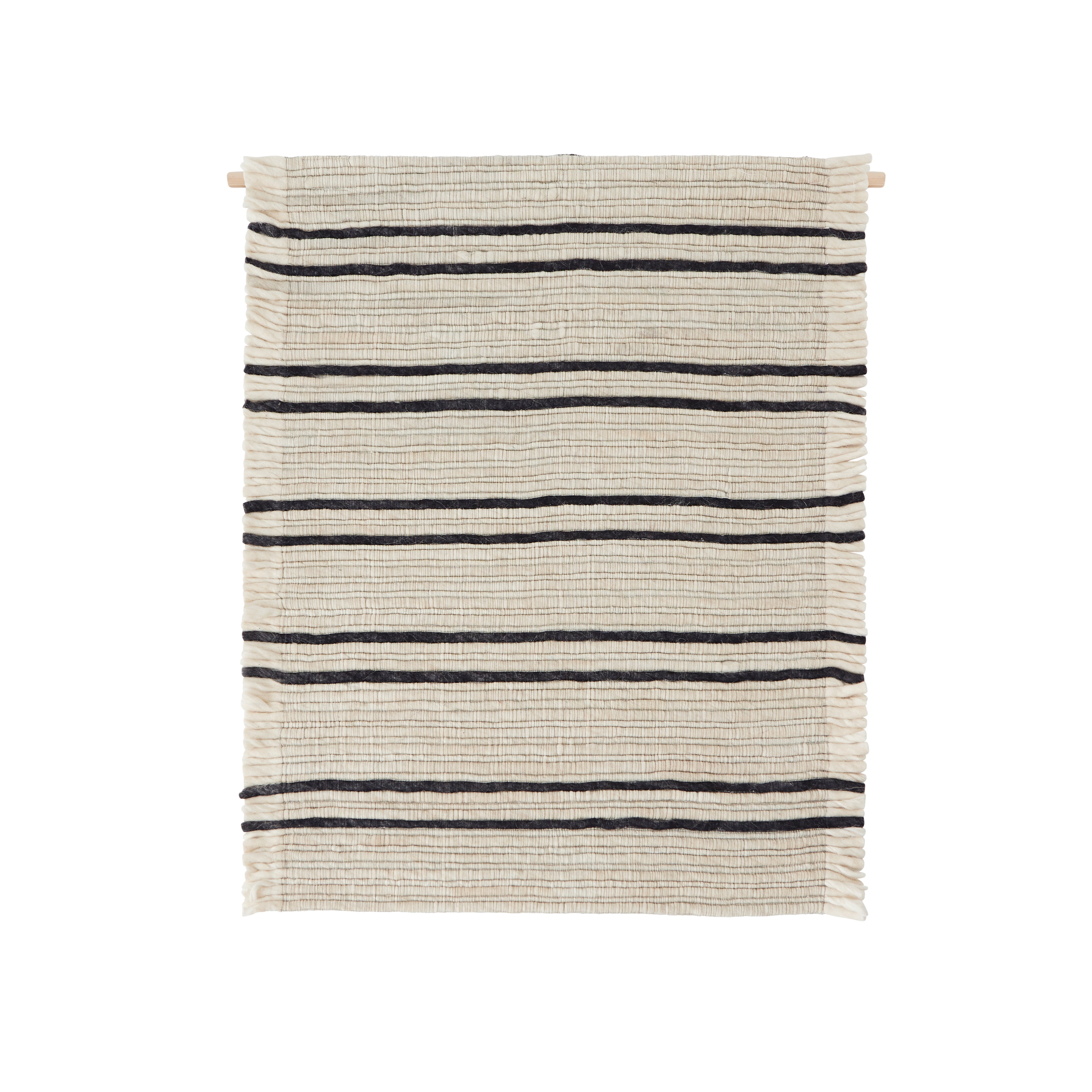 Putki Wall Rug - Offwhite / Black – oyoy.us