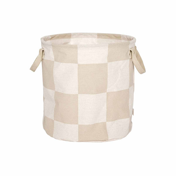 Chess Laundry/Storage Basket in Clay / Offwhite 2