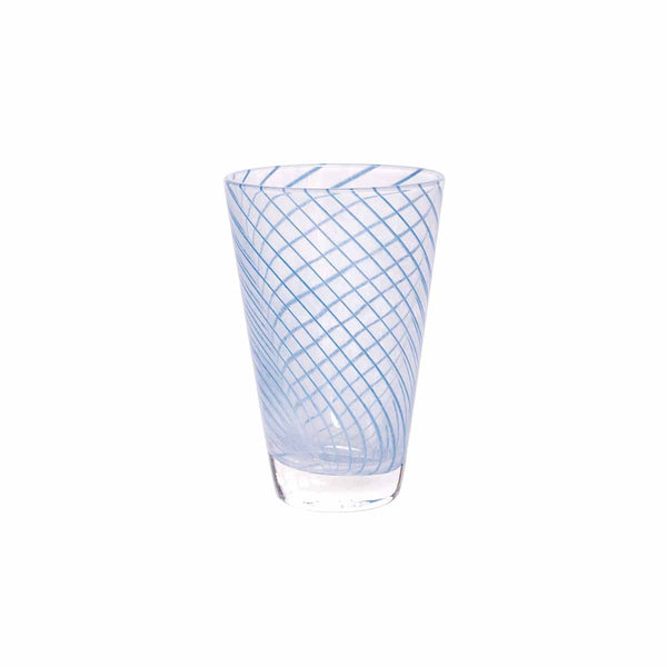 Yuka Groove Glass Set in Blue 1