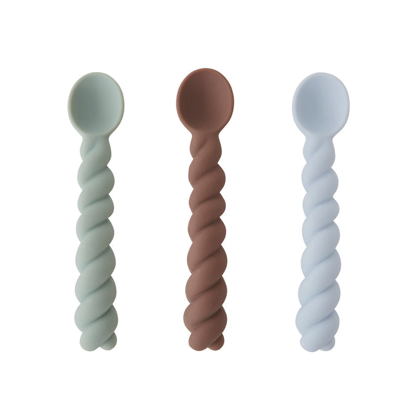 Mellow - Spoon - Pack of 3 - Dusty Blue / Taupe / Pale Mint