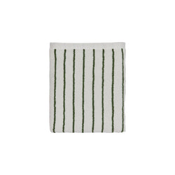 Raita Towel - Mini - Green/Offwhite