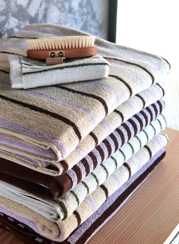 Raita Towel - Mini - Purple/Clay/Brown