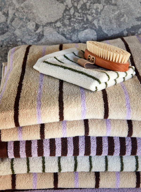 Raita Towel - Large - Purple/Brown