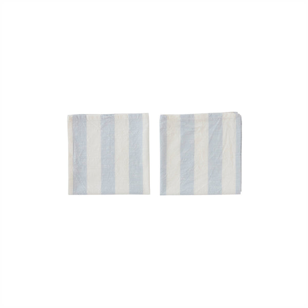 Striped Napkin - Pack of 2 - Ice Blue