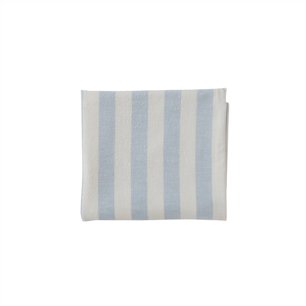 Striped Tablecloth - Large - Ice Blue