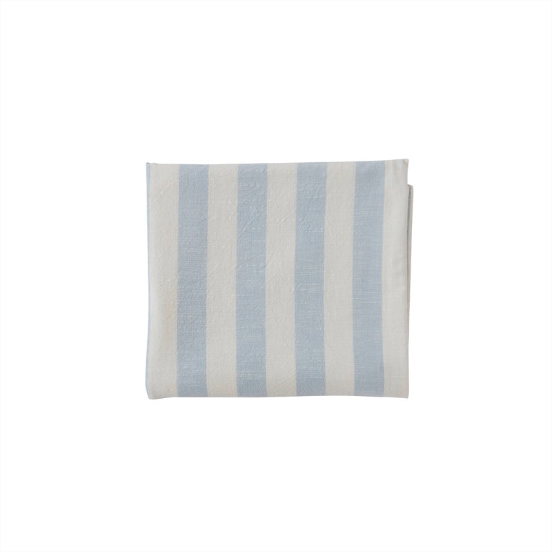 Striped Tablecloth - Large - Ice Blue