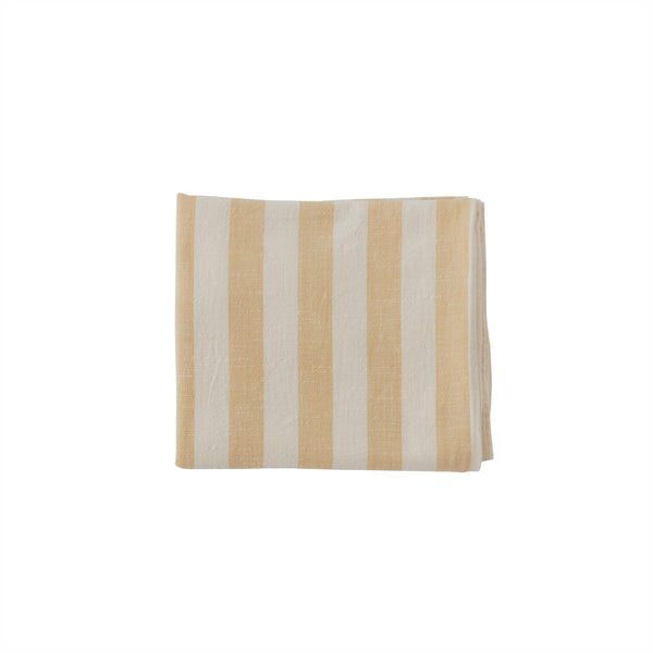 Striped Tablecloth - Large - Vanilla