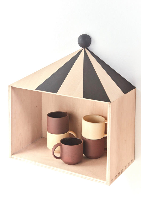 Yuka Espresso Cup, Set of 2 in Dark Terracotta