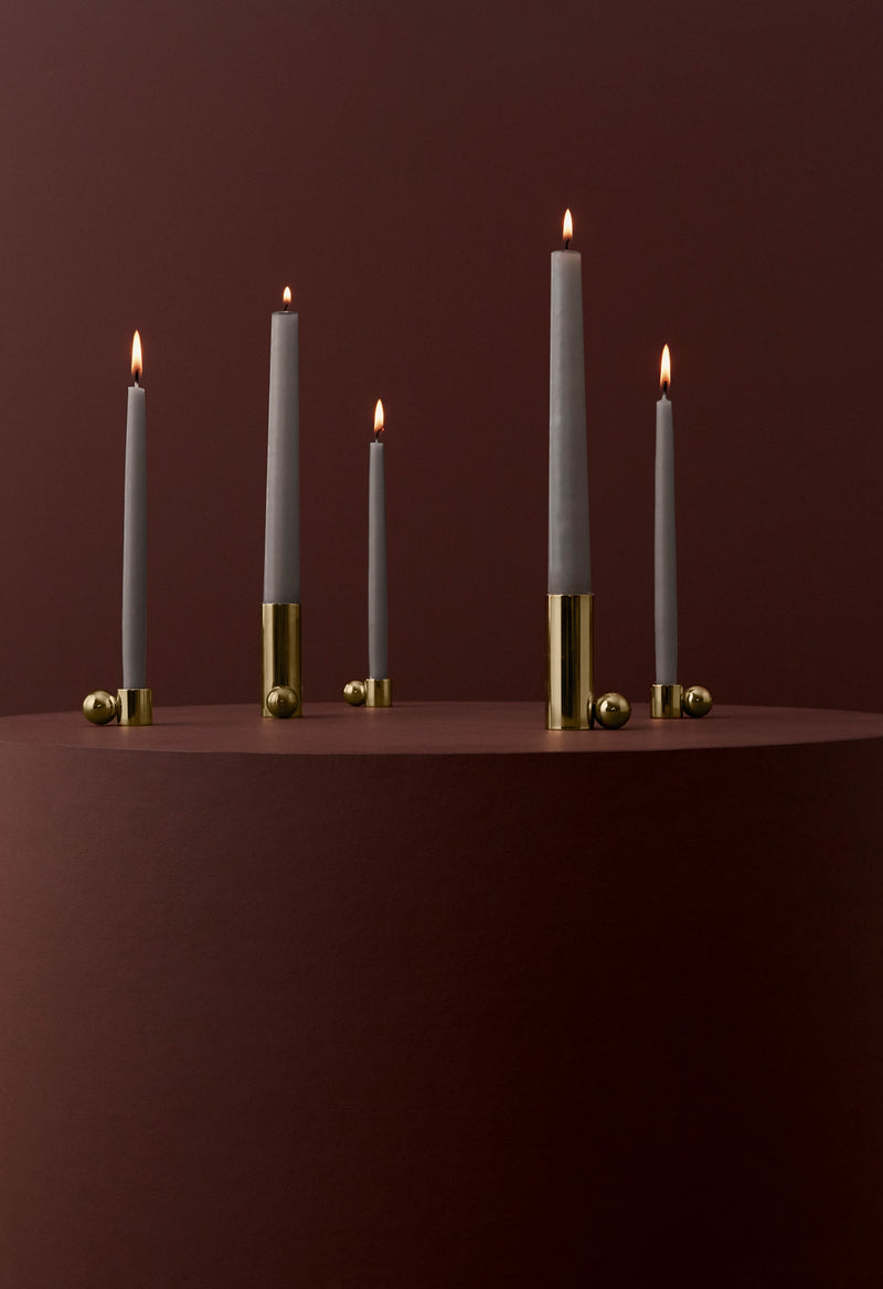 Palloa Candleholder - High - Brass
